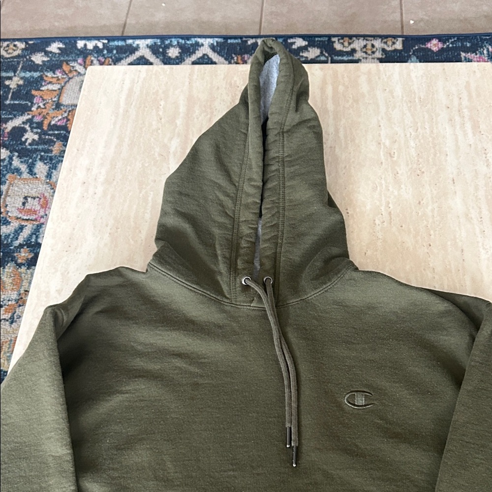 Champion Men's Forest Green Hoodie - Picture 4 of 7